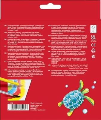 Faber Castell FC-114425 Aquarelpotlood Faber-Castell Etui A 24 Stuks + Penseel Faber Castell FC-114425 Aquarelpotlood Faber-Castell Etui A 24 Stuks + Penseel