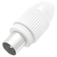 Hama Antennestekker Coax Klembaar Wit - thumbnail