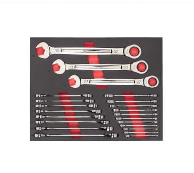 Milwaukee TOOLGUARD™ Foam inlay MAXBITE™ ringsteeksleutelset met ratel 15-delig - 4932479828 Milwaukee TOOLGUARD™ Foam inlay MAXBITE™ ringsteeksleutelset met ratel 15-delig - 4932479828