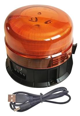 Berger & Schröter Akku LED RKL 12/24VR65 20288 Zwaailicht 5 V werkt op een accu Magneetbevestiging, Schroefvoet, Zuignapvoet Oranje