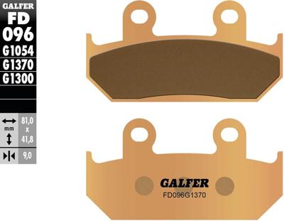 GALFER remblokken "fd096" brake pad fd096 g1370 sintered metal