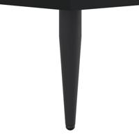 Bedframe bewerkt hout zwart 90x200 cm - thumbnail