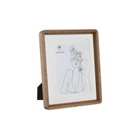 Fotolijsten Home ESPRIT Wit Bruin Kristal Acacia Scandinavisch 22 x 2,8 x 27 cm - thumbnail