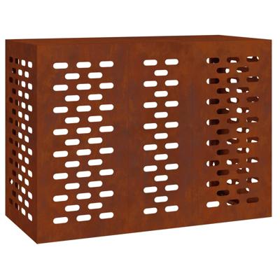 VidaXL Airconditioner hoes roestig 110 x 50 x 80 cm cortenstaal VidaXL Airconditioner hoes roestig 110 x 50 x 80 cm cortenstaal
