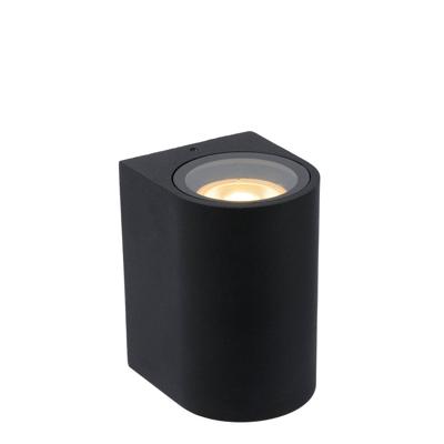 Lucide ZARO - Wandspot / Wandlamp Binnen/Buiten - 1xGU10 - IP44 - Zwart