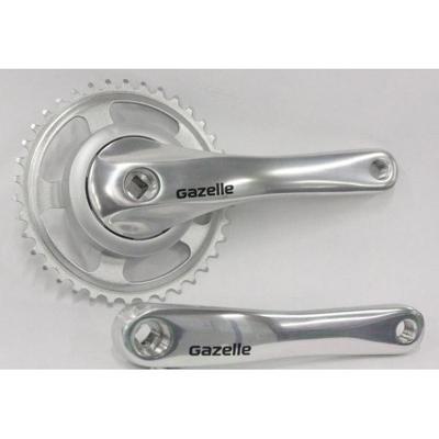 Gazelle Crankstel linea 38t aluminium/staal zilver