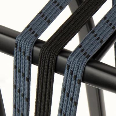 Qibbel Widek triobinder eye met haak 3x12mm zwart/blauwgrijs