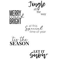 Sizzix • clear stamps festive sentiments #2 - thumbnail