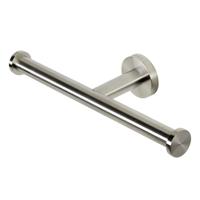 Geesa Nemox Toiletrolhouder zonder klep dubbel RVS geborsteld 916518-05 - thumbnail