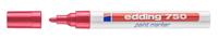 Permanente markeerstift Edding 750 Rood (10 Stuks) - thumbnail