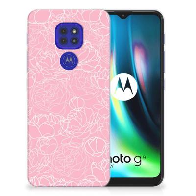 Motorola Moto G9 Play | E7 Plus | TPU Case | White Flowers