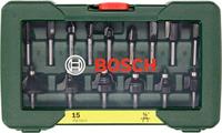 Bosch Accessoires 15-delige hardmetalen frezenset(Ø 1/4" schacht (6,35 mm) ) - 2607019468 - thumbnail