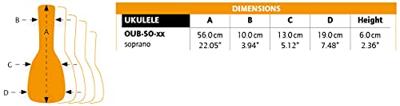 Ortega OUB-SO-SUJ gigbag voor sopraan ukelele