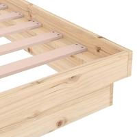 Bedframe massief hout 150x200 cm - thumbnail