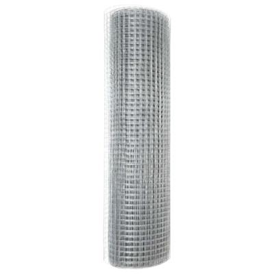 Gelast Draad Omheining Rood Geometrisch Zilver 0.4 x 10 m