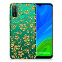 Huawei P Smart 2020 | TPU Case | Gouden Bloemen - thumbnail