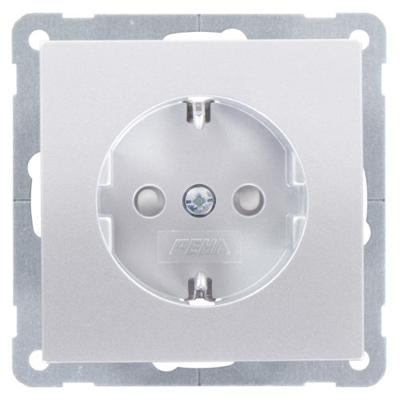 PEHA by Honeywell 155111 Wandcontactdoos Inzetstuk 1-voudig Aluminium 1 stuk(s)