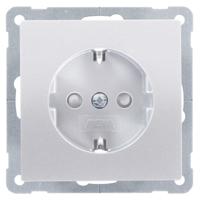 PEHA by Honeywell 155111 Wandcontactdoos Inzetstuk 1-voudig Aluminium 1 stuk(s) - thumbnail