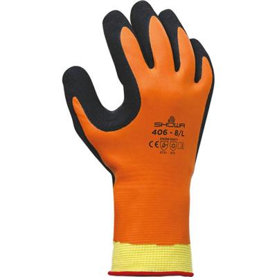 Showa winterhandschoenen - 406 - waterafstotend - oranje - maat M