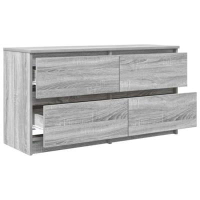 Tv-meubel 100x35x54 cm bewerkt hout grijs sonoma eikenkleurig Tv-meubel 100x35x54 cm bewerkt hout grijs sonoma eikenkleurig
