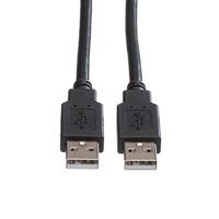ROLINE USB 2.0 Kabel, type A-A, zwart, 4,5 m - thumbnail