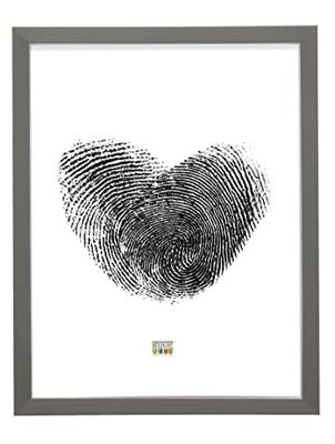 Deknudt Grijze fotokader met rand in zilver 10x15 S41VK7 Deknudt Grijze fotokader met rand in zilver 10x15 S41VK7