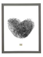 Deknudt Grijze fotokader met rand in zilver 10x15 S41VK7 - thumbnail