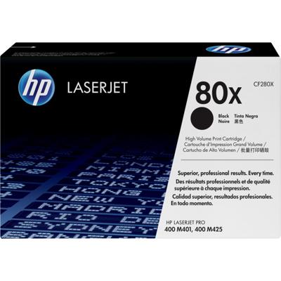 HP toner 80X, 6 900 pagina&apos;s, OEM CF280X, zwart - thumbnail