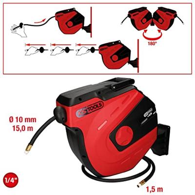 KS Tools 515.3440 Pneumatische slanghaspel 15 m 20 bar - thumbnail