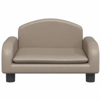 Hondenmand 50x40x30 cm kunstleer cappuccinokleurig - thumbnail