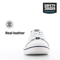 Oxypas Sneaker leer Clark | Wit | Maat 46 - 00,154,155,46 - thumbnail