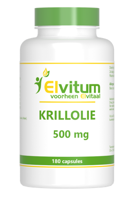 Elvitum Krill olie 500mg 180 Capsules