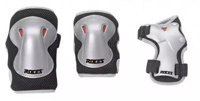 Roces - super skatebescherming 3-pack - kinderbescherming - grijs - maat m Roces - super skatebescherming 3-pack - kinderbescherming - grijs - maat m