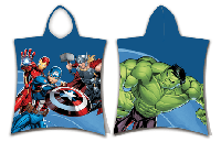 Marvel poncho 50 x 115 cm (blauw) - thumbnail