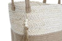 Basket spelset Home ESPRIT Natuurlijk Lichtbruin Jute Maïsvezel Modern 40 x 40 x 41 cm - thumbnail