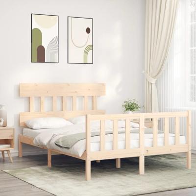 Bedframe zonder matras massief grenenhout 120x200 cm