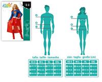 Kostuums voor Volwassenen Blauw Superheld Vrouw - Maat: M/L - Maat: M/L - thumbnail