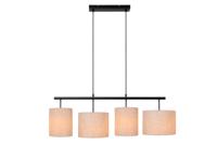 Lucide MAYA - Hanglamp - 4xE27 - Beige - thumbnail