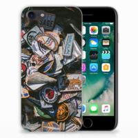 iPhone SE 2022 | SE 2020 | 8 | 7 | Siliconen hoesje | met foto Badges - thumbnail