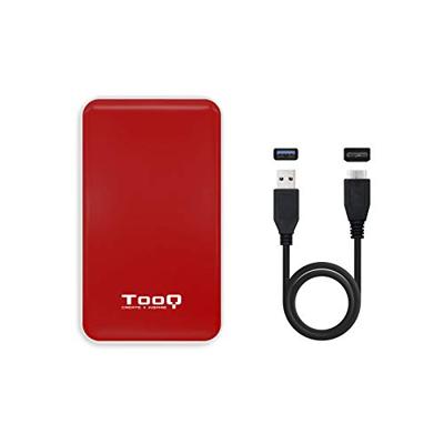 Externe Doos TooQ TQE-2528R 2,5" SATA USB 3.1 Rood
