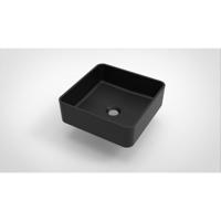 Opbouw Waskom Arcqua Case Vierkant 37x37 cm Mat Zwart Arcqua - thumbnail