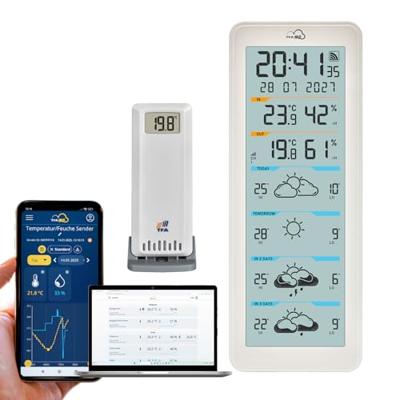TFA Dostmann TFA.me ID-06 35.8108.02 WiFi-weerstation Verwachting voor 4 dagen Aantal sensoren max.: 50