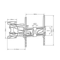Maclean MC-781 tv-bevestiging 177,8 cm (70") Zwart - thumbnail