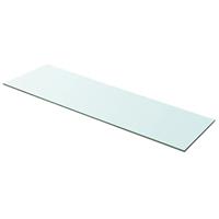 VidaXL Wandschap transparant 100x30 cm glas - thumbnail
