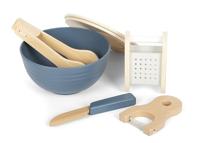 Small Foot - houten speelgoed eten salade speelset, 11dlg. - thumbnail