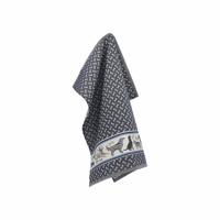 Bunzlau Castle Theedoek Dogs Donkerblauw - thumbnail