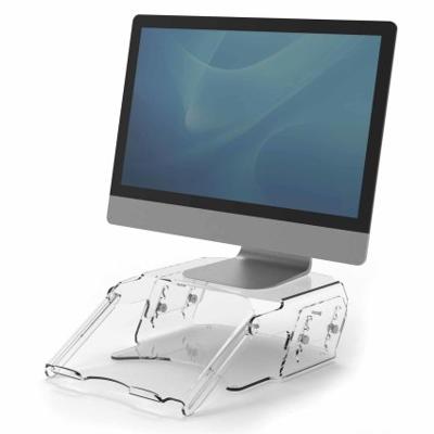 Fellowes Clarity verstelbare monitorstandaard met documenthouder
