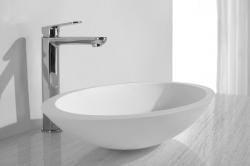 Opzetfontein Wiesbaden Solid Surface Rond 59x35x11 cm Opzetfontein Wiesbaden Solid Surface Rond 59x35x11 cm