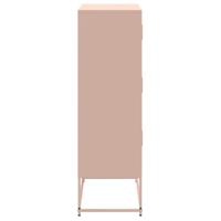 Dressoir 68,5x38,5x123,5 cm staal roze - thumbnail
