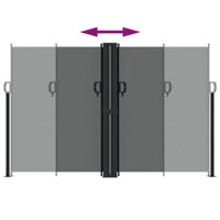 Windscherm uittrekbaar 160x1000 cm antracietkleurig - thumbnail